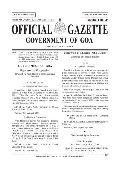 government gazette meaning
